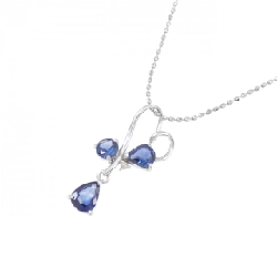 K18WG Sapphire Necklace 0.6CT - Hàng hiệu Authentic 861903