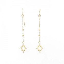 Bông tai kim cương K18YG 0.08CT - Hàng hiệu Chính hãng