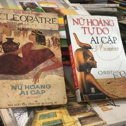 2 cuốn sách Nữ Hoàng Ai Cập (Cleopatre - Nữ hoàng Ai Cập +  Nữ hoàng Ai Cập Ahhotep)