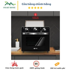 (MUA 1 TẶNG 1) Lò Nướng Lotte Kiêm Nồi Chiên Không Dầu Lotte Model LPT-OAF23-B 472345