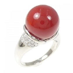 Nhẫn san hô PT900 13mm