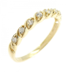 Nhẫn kim cương K18YG 0.13CT