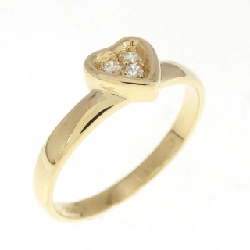 Nhẫn kim cương hình trái tim K18YG