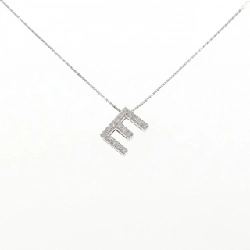 K18WG Chữ cái E Dây chuyền kim cương 0.94CT - Hàng hiệu Chính hãng