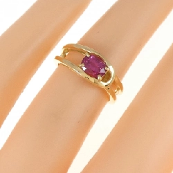 Nhẫn ruby K18YG 0.67CT 670605