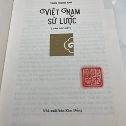 Việt Nam sử lược Trần Trọng Kim bản đặc biệt có chữ ký mộc triện 552469