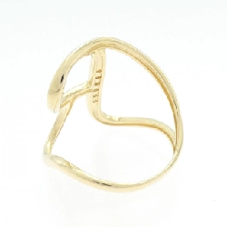 Nhẫn kim cương chữ cái R K18YG 0.05CT 669053