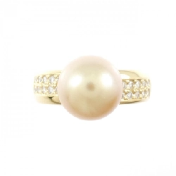 Nhẫn ngọc trai trắng K18YG 10.1mm - Hàng hiệu Chính hãng 855424