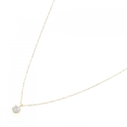 K18YG Solitaire Dây chuyền kim cương 0.148CT - Hàng hiệu Chính hãng 856432