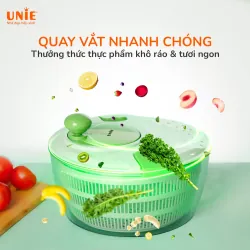 Bộ dụng cụ quay vắt đa năng Unie US4000M dung tích 4L, 7in1 cắt-thái-bào 957064