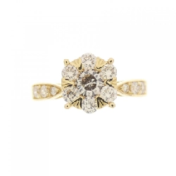 Nhẫn kim cương K18YG 0.66CT 673315