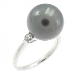 Nhẫn ngọc trai đen K18WG 10.8mm