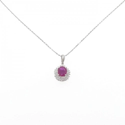 Dây chuyền ruby PT900/PT850 1.39CT - Hàng hiệu Chính hãng