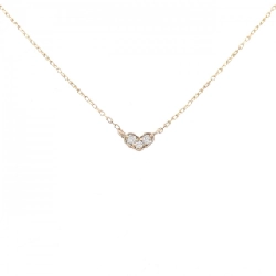 K18YG Dây chuyền kim cương hình trái tim 0.05CT - Hàng hiệu Chính hãng