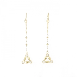 K18YG Bông tai kim cương 0.06CT - Hàng hiệu Chính hãng