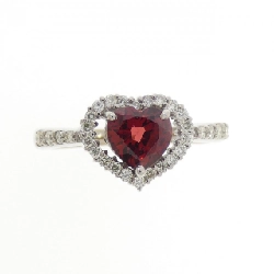 Nhẫn Garnet Hình Trái Tim K18WG - Hàng hiệu Chính hãng 852150