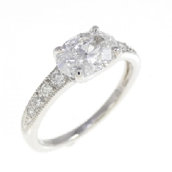 Nhẫn kim cương PT900 1.122CT D SI2 cắt oval - Hàng hiệu Authentic