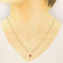 K18YG Dây chuyền Ruby 0.75CT - Hàng hiệu Chính hãng 860174