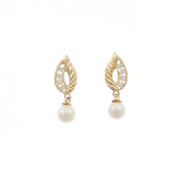 K18YG Bông tai ngọc trai Akoya 5.1mm - Hàng hiệu Chính hãng