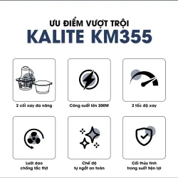 🌟 Máy xay thịt Kalite – Chế độ xay đa dạng: thịt, cá, rau củ, hạt… 708708