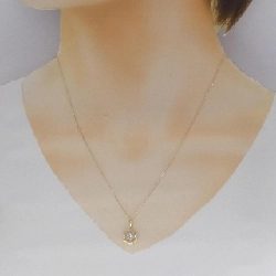 K18YG Hoa Xanh Topaz Dây Chuyền - Hàng hiệu Chính hãng 850479