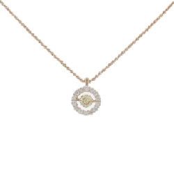 K18PG Dây chuyền kim cương 0.507CT - Hàng hiệu Chính hãng