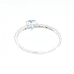 Nhẫn hình trái tim Blue Topaz K18WG 0.28CT - Hàng hiệu Chính hãng 846643