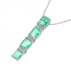 K18WG Emerald Necklace 0.93CT - Hàng hiệu Authentic 856801