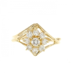 Nhẫn kim cương hoa K18YG 0.30CT 673270