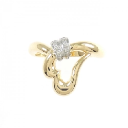 Nhẫn kim cương hình trái tim K18YG/PT900 0.03CT 669465