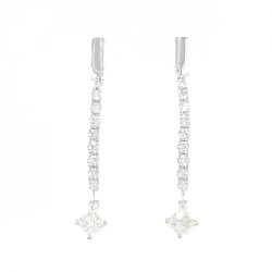 K18WG Bông tai kim cương 0.96CT - Hàng hiệu Chính hãng