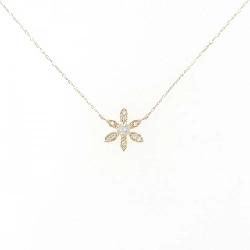 Dây chuyền kim cương hoa K18YG 0.15CT - Hàng hiệu Chính hãng