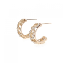 K18PG Bông tai kim cương - Hàng hiệu Authentic