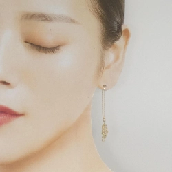 K10YG Bông tai lá - Hàng hiệu Authentic 869297