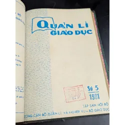 Tập san quản lý giáo dục - năm 1980 ( từ số 1 đến số 10 , có 1 số đôi ) 590923