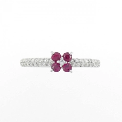 Nhẫn Ruby Hoa Ponte Vecchio 0.18CT - Hàng hiệu Chính hãng 840022