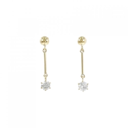 K18YG Bông tai kim cương 0.36CT - Hàng hiệu Chính hãng