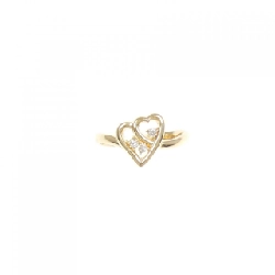 Nhẫn kim cương hình trái tim K18YG - Hàng hiệu Authentic 856571