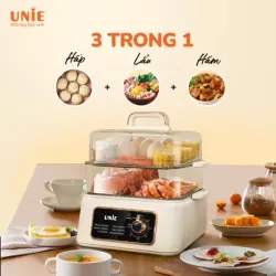 Nồi lẩu hấp đa năng Unie UE660  Dung tích 10L – đủ cho 5 đến 10 người ăn thoải mái.🍲 727505