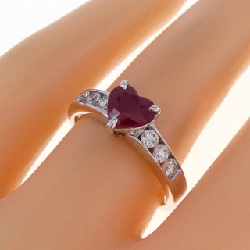Nhẫn ruby hình trái tim K18WG 1.02CT 670019