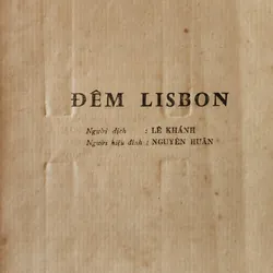ĐÊM LISBON, tiểu thuyết của nhà văn nổi tiếng Erich Maria Remarque 705070