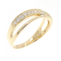 Nhẫn kim cương K18YG 0.09CT - Hàng hiệu Authentic