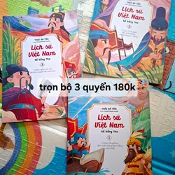 Trọn bộ 3 quyển "Lịch Sử Việt Nam Kể Bằng Thơ"