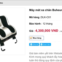 Máy Massage chân BUHEUNG KOREA 24V