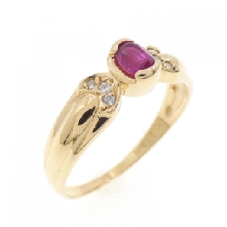 Nhẫn Ruby K18YG 0.25CT - Hàng hiệu Chính hãng