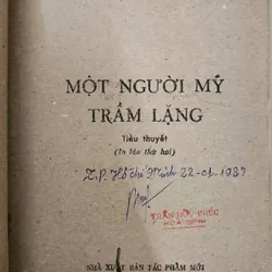 Tiểu thuyết MỘT NGƯỜI MỸ TRẦM LẶNG - Graham Greene 716180