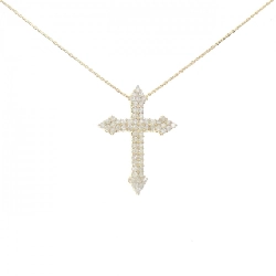 K18YG Dây chuyền kim cương chéo 1.00CT - Hàng hiệu chính hãng