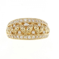 Nhẫn kim cương 750YG 0.43CT 671211