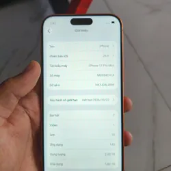 Iphone 17 pro max 2TB rep màu cam 603656