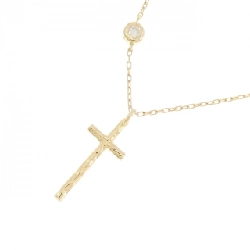 K18YG Dây chuyền kim cương chéo 0.03CT - Hàng hiệu Chính hãng 856988